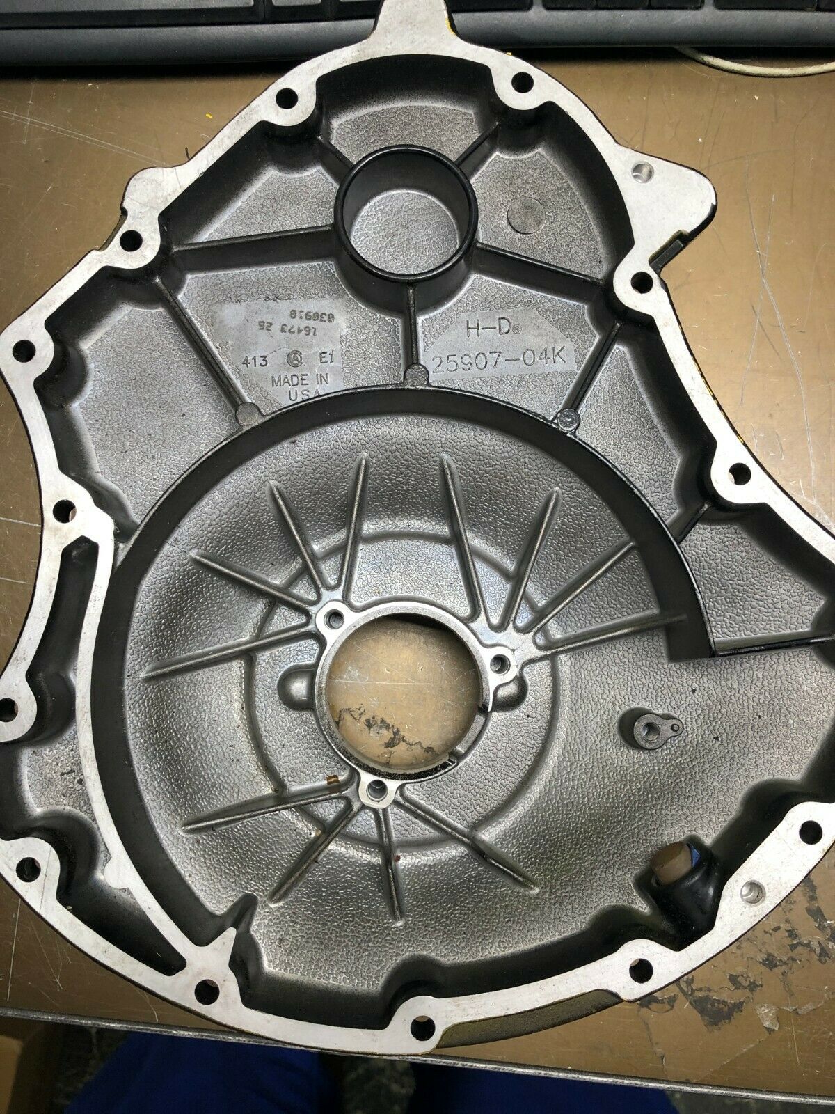 Harley Davidson Left Engine Cover 25907-04K (SEE PHOTOS)