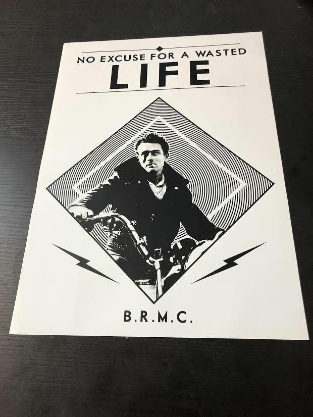 Black Rebel Motorcycle Club Euro Poster N.E.F.A.W.L 15inX10in