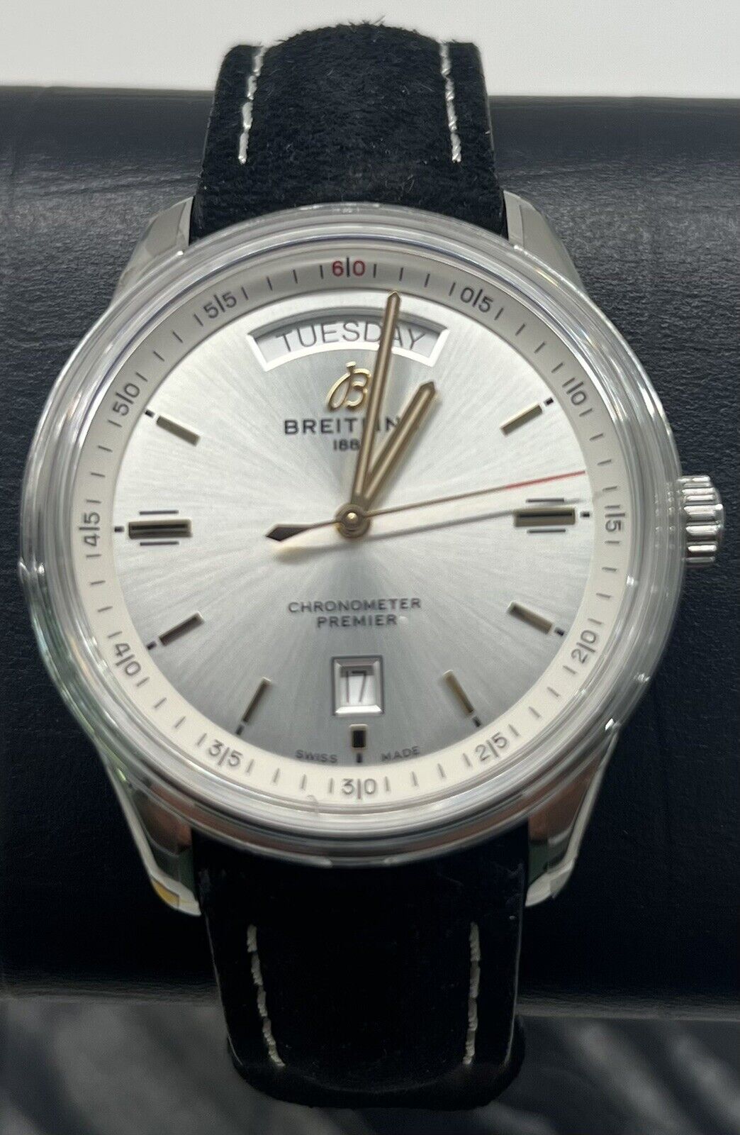 Breitling Premier 40mm Stainless Steel Automatic Mens Watch A45340211G1X2