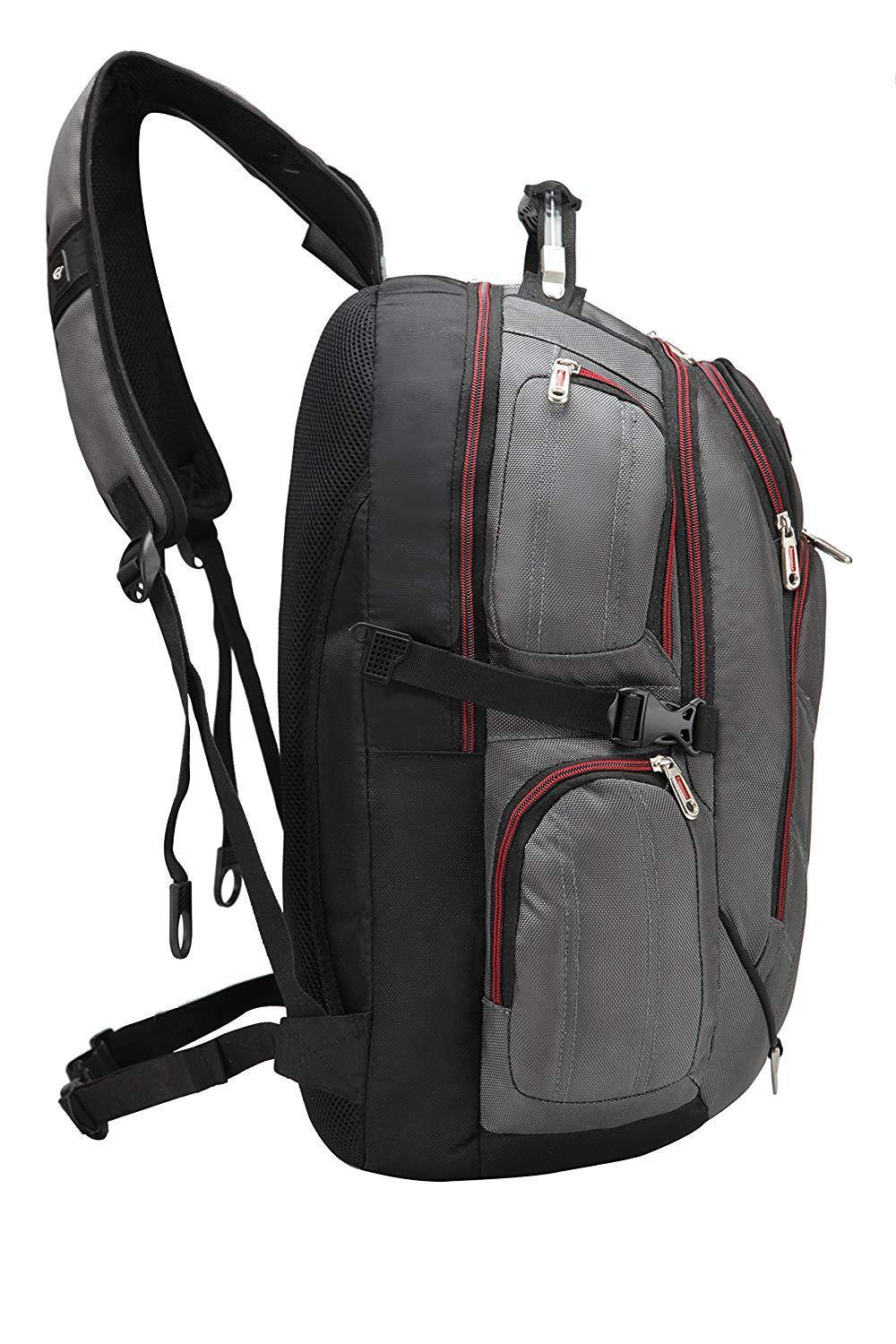 Bonvince 18.4" Laptop Backpack Fits Up To 18.4 Inch Gamer Laptops Backpack Grey