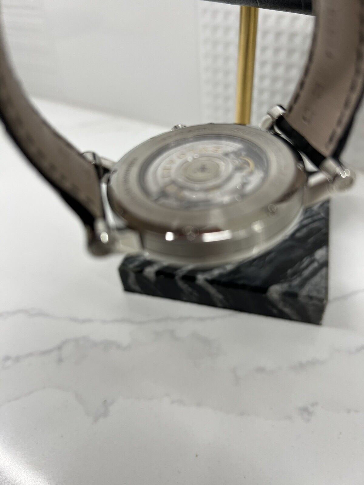 BVLGARI Automatic SOTIRIO BULGARI Black Dial Men's Watch Leather Band SB42BSLDR