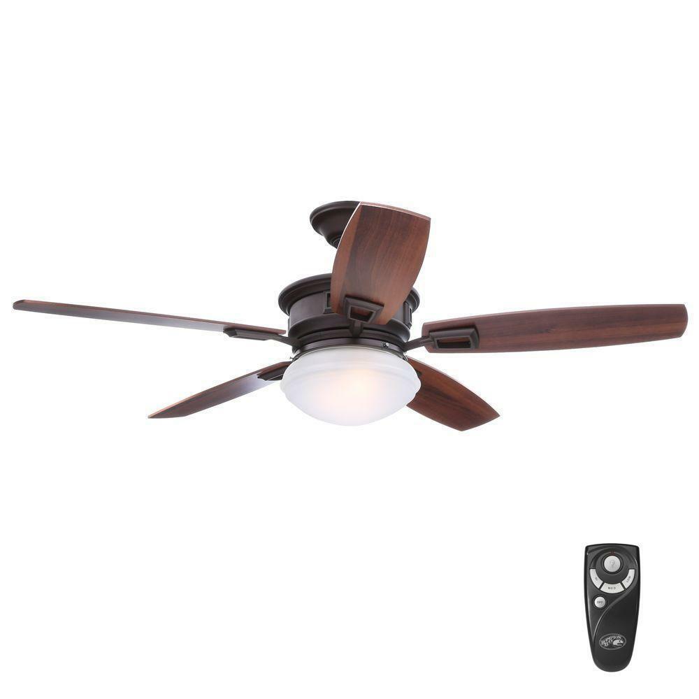 Home Decorators Daylesford 52 in. LED Indoor Nickel Ceiling Fan FREE SHIPPING L4