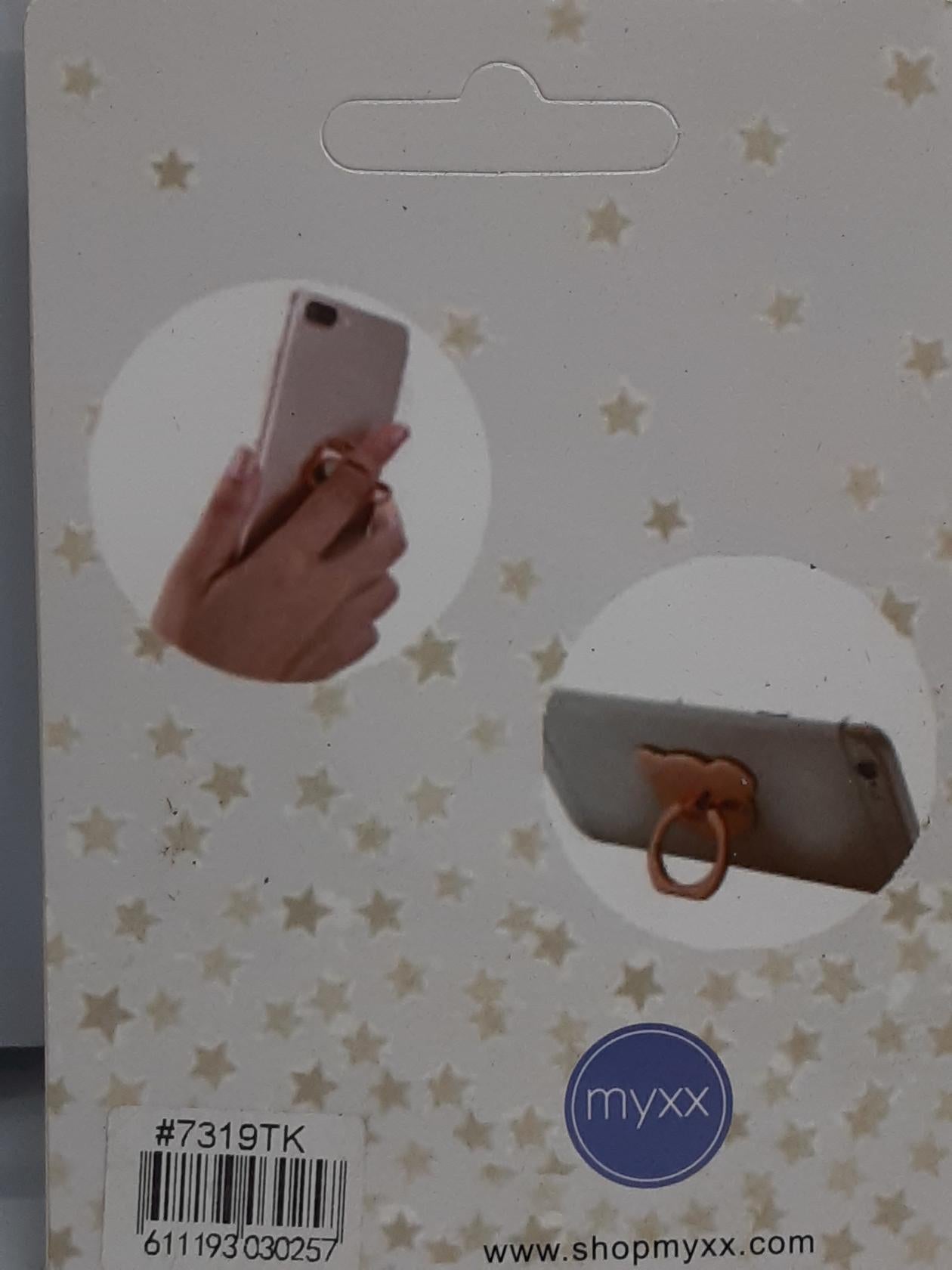 Myxx- Cat Design- Neon Gold/ Purple -Phone Ring, 1"