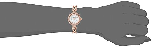 Armitron Women's 75/5412WTRGST Swarovski Crystal Accented Rose Gold-Tone Watch