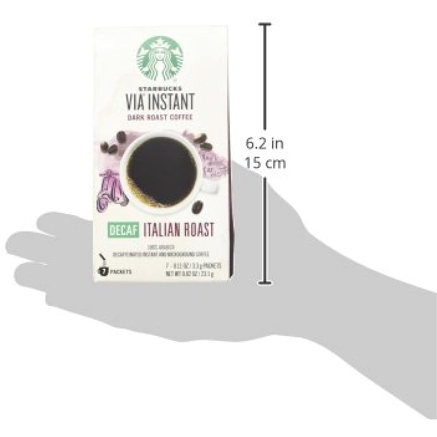 84 COUNT Starbucks VIA Instant Coffee Decaf Italian Roast Best By September 2020
