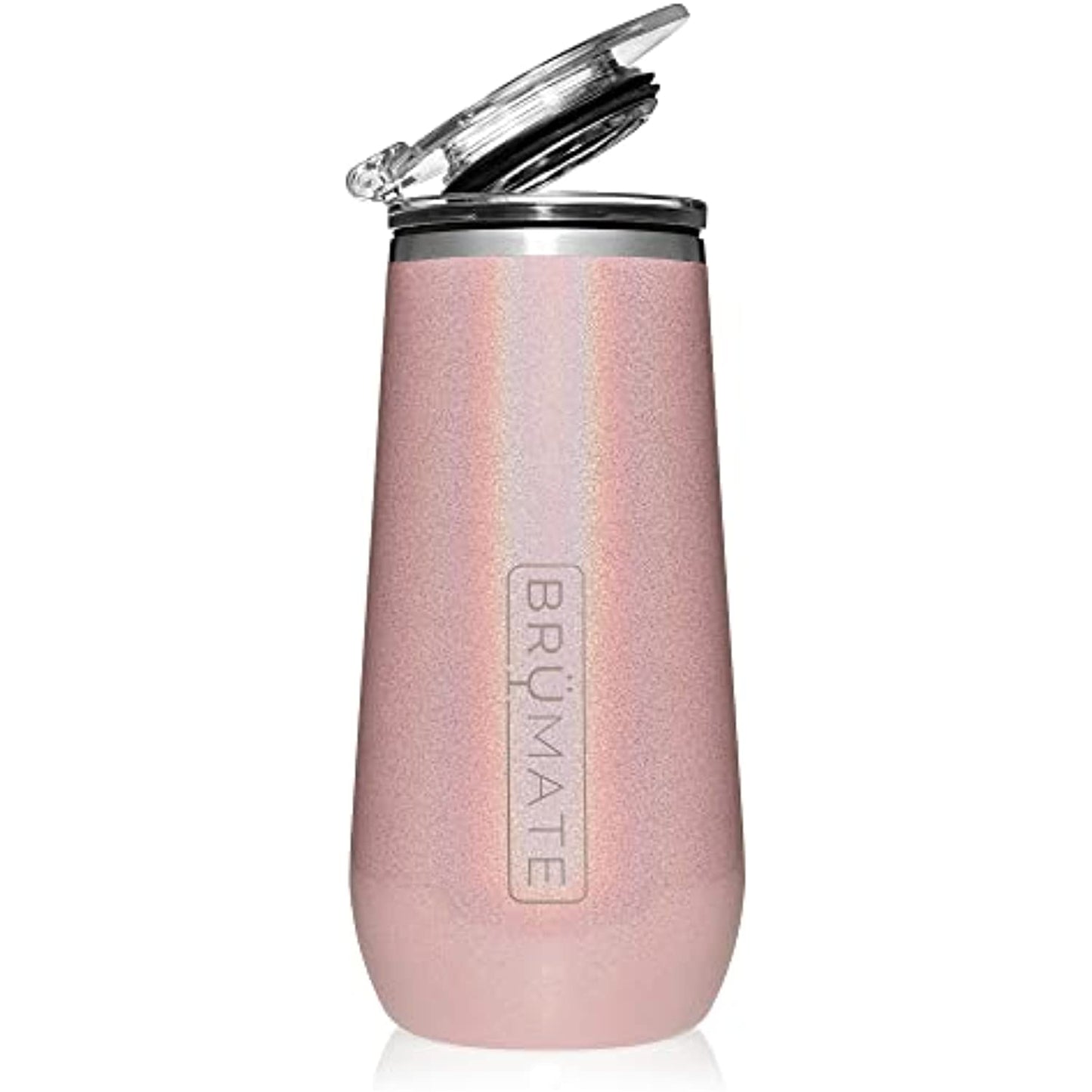 BrüMate 12oz Insulated Champagne Flute With Flip-Top Lid - Made With Vacuum