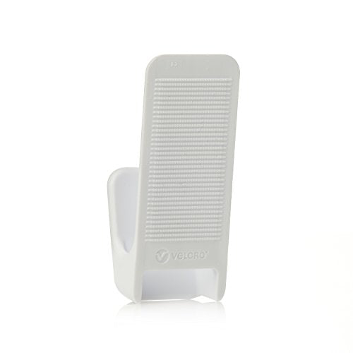 VELCRO Brand "HANG"ables Removable Wall Hooks Small, Holds 1 lb., White, 4-Pack