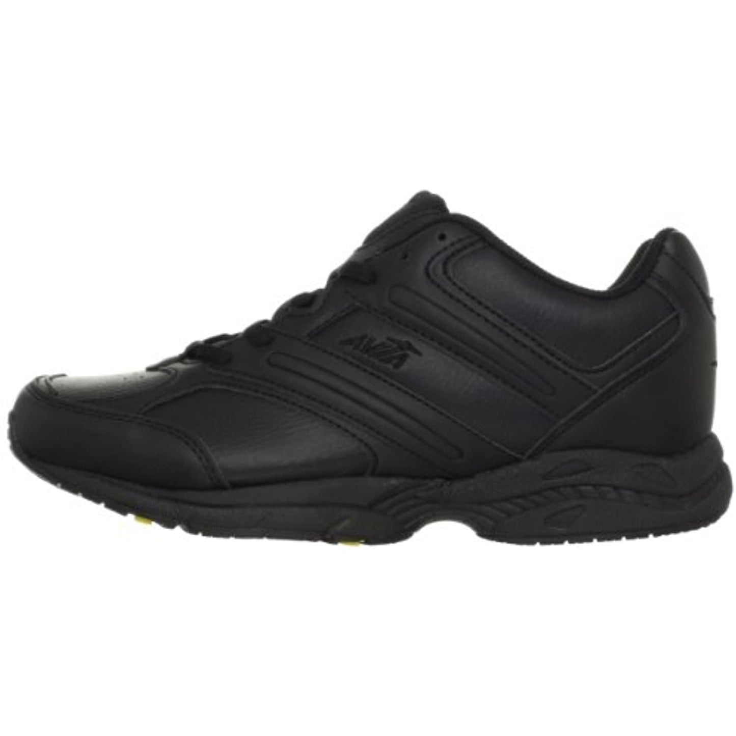 Avia Womens Walking Sneaker- Black 7.5 Medium- 3251