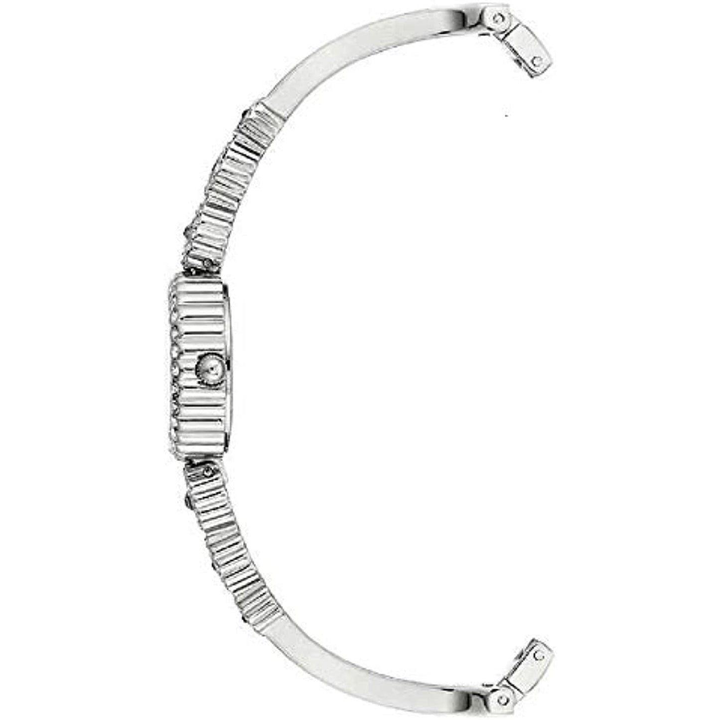 Badgley Mischka Silver-Tone Swarovski Crystal Ladies Watch NO BOX
