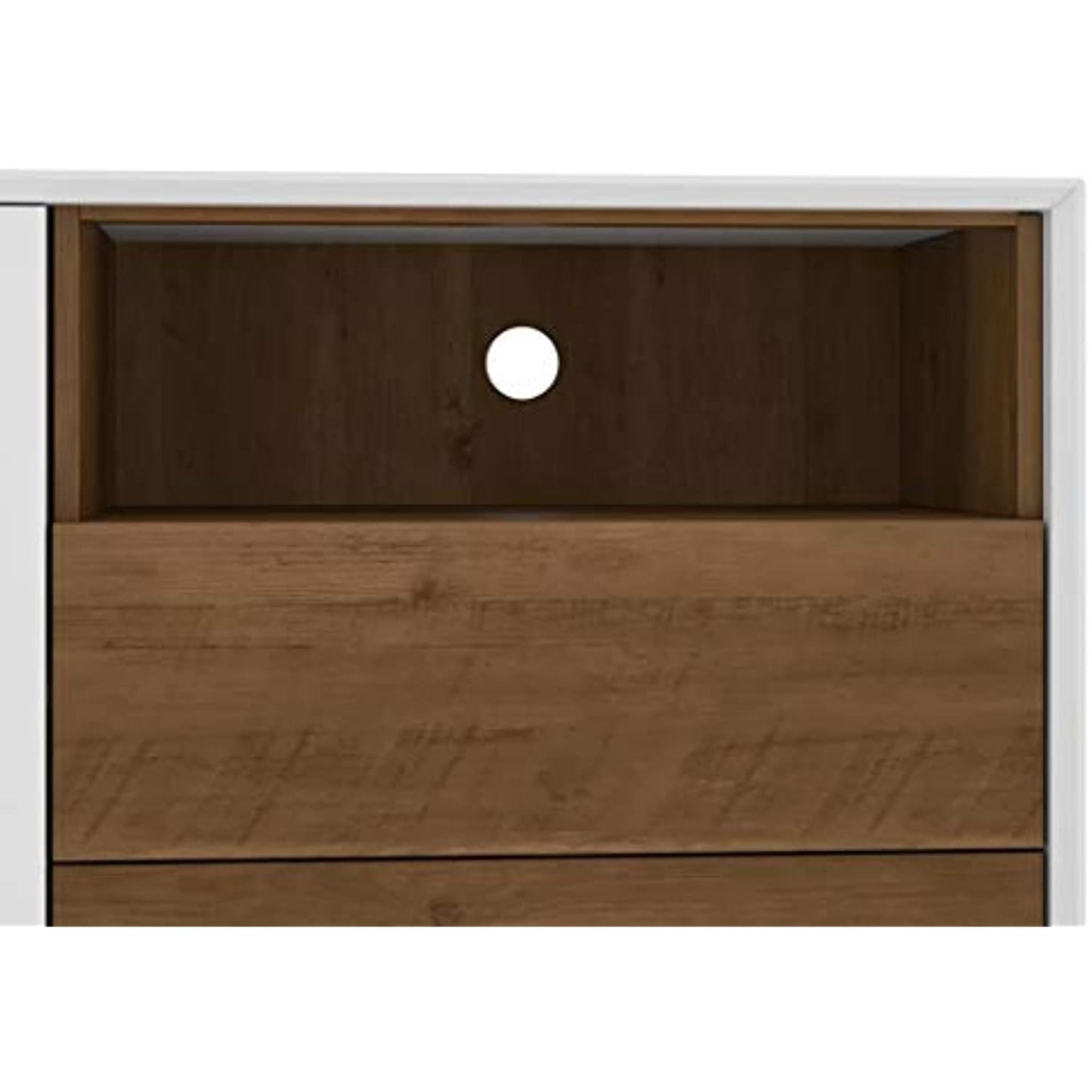 Bestar Alga Sideboard, Walnut Brown (OPEN BOX- PREOWNED)