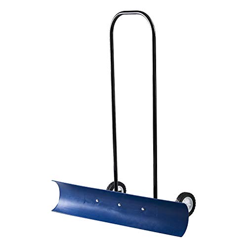 The Snowcaster 30SNC Wheeled Snow Pusher Shovel, Blue (*USED*)