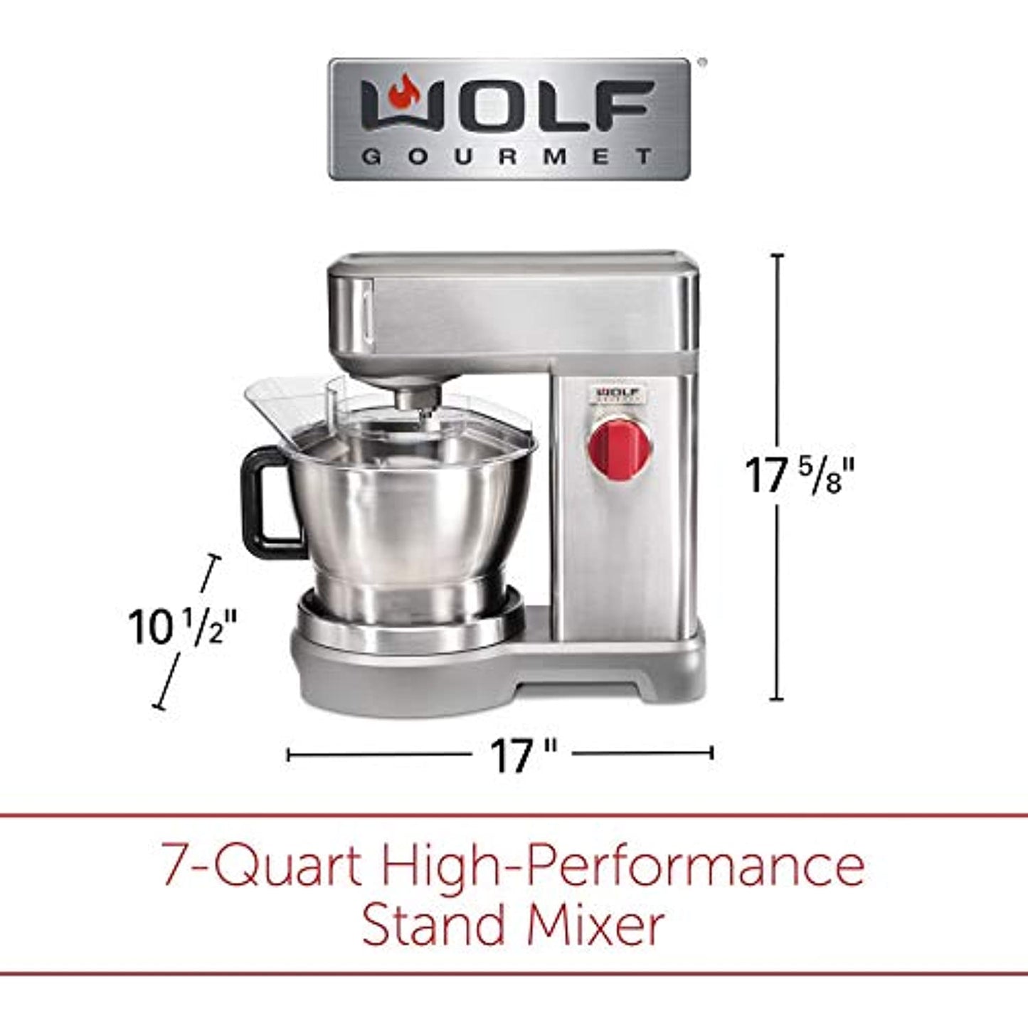 Wolf Gourmet WGSM100S 7 Quart Stand Mixer NEW