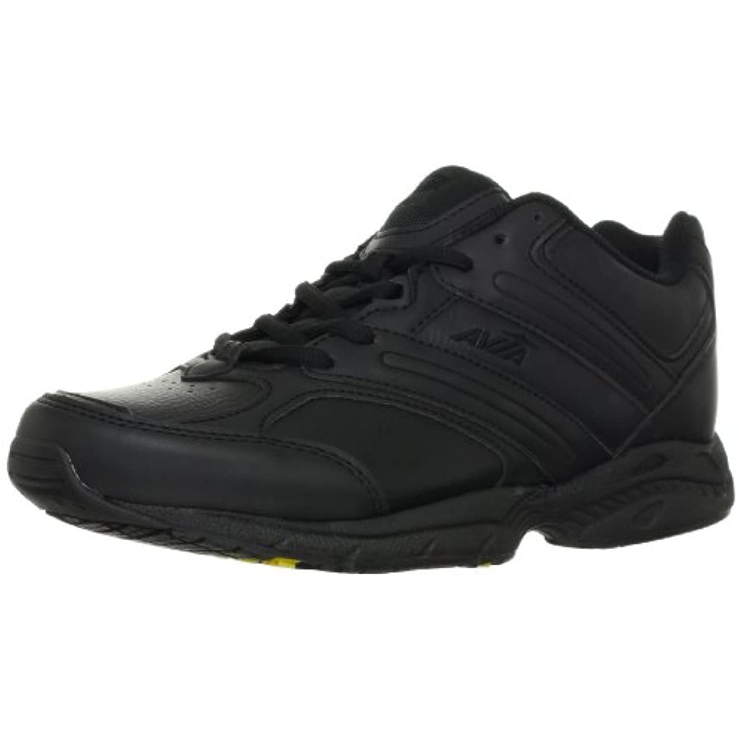 Avia Womens Walking Sneaker- Black 7.5 Medium- 3251