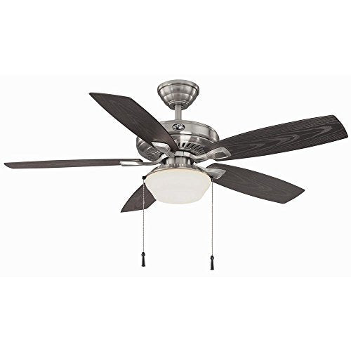 Hampton Bay Gazebo 52 in. LED Indoor/Outdoor Brushed Nickel Ceiling Fan