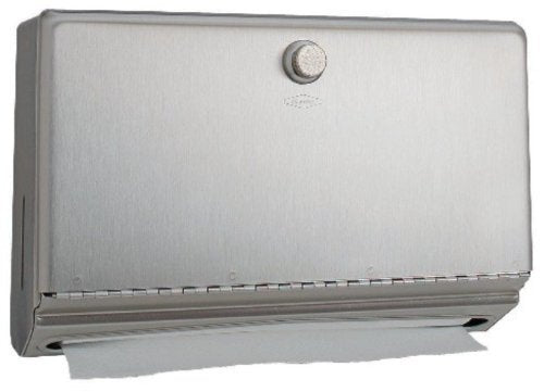 Bobrick B-2621 3-1/8" - 3-13/16" Depth, Stainless Steel Classic Series Surface-Mounted Paper Towel Dispenser
