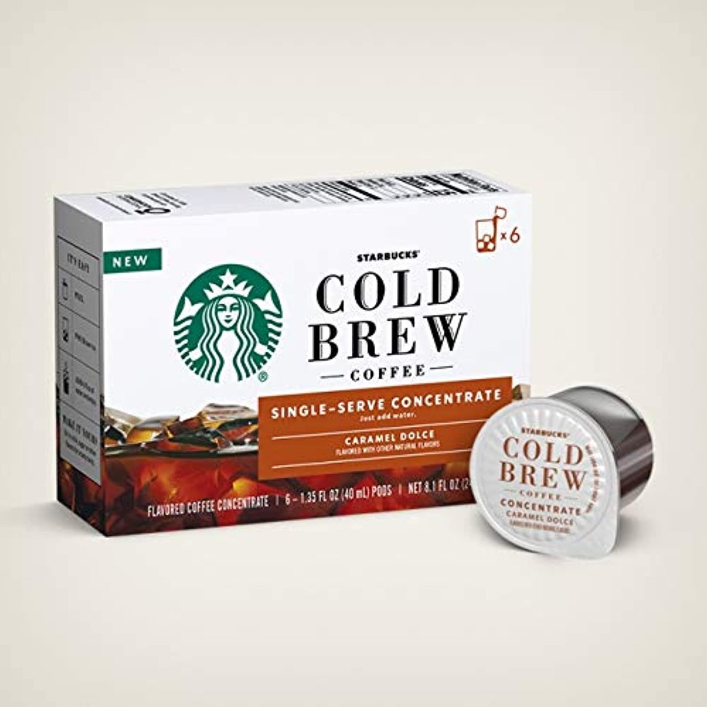 72 Pods Starbucks Cold Brew Single-Serve Coffee Concentrate Pods Best By 11/2020