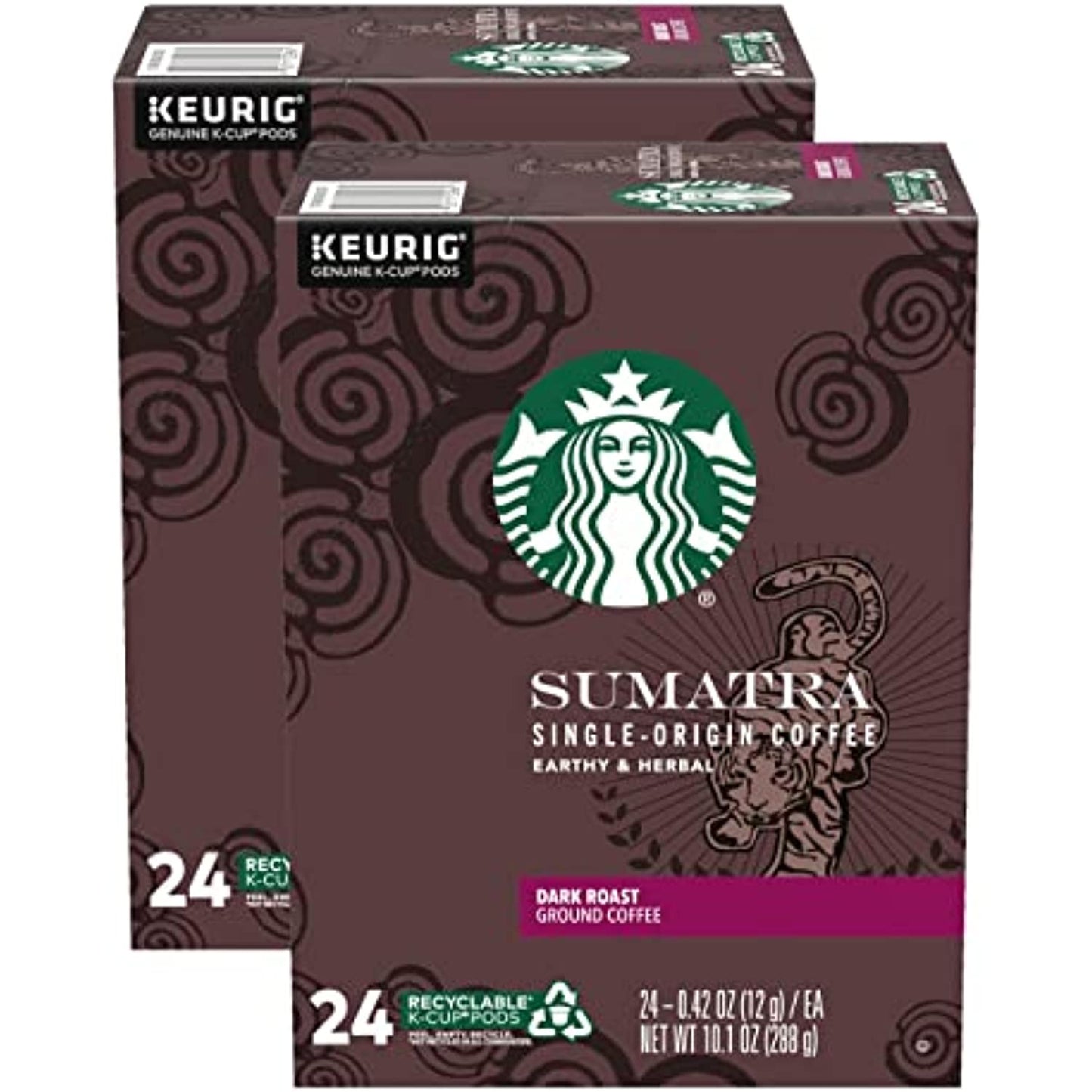 Starbucks Sumatra Dark Roast K-Cups Coffee Pods 192 Count READ DESCRIPTION