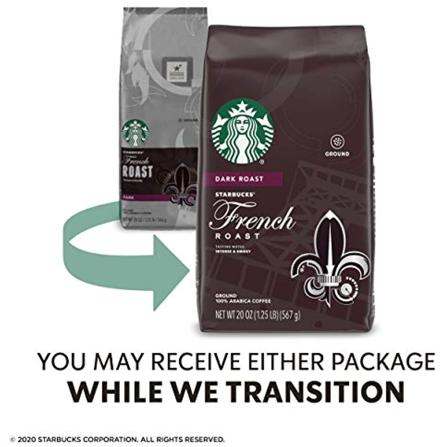 8 PACK 10 LBS Starbucks French Dark Roast Ground Best Before December 2020