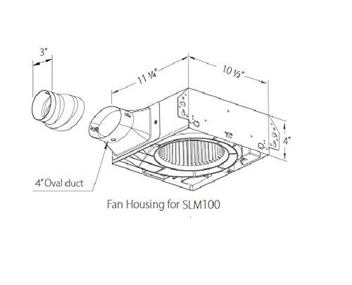Delta BreezSlim SLM100 100 CFM Exhaust Bath Fan