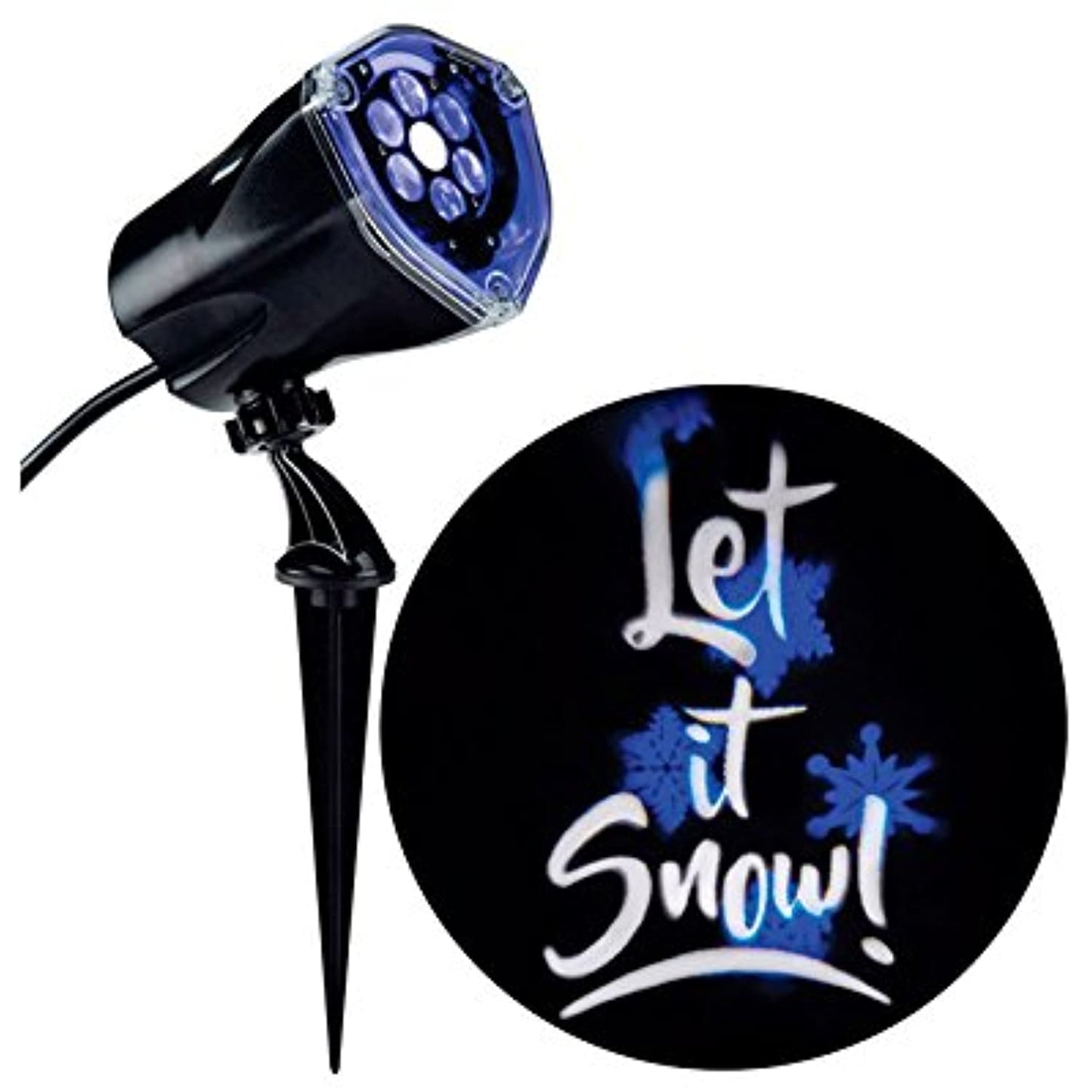 Gemmy Industries Light Show LED Projection Plus, Blue/ White, "Let It Snow"