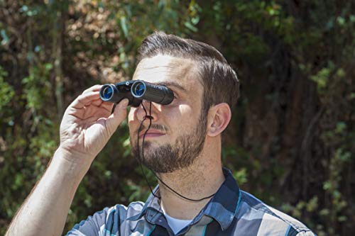 BARSKA Lucid View 10x25 Compact Binoculars (Blue Lens)
