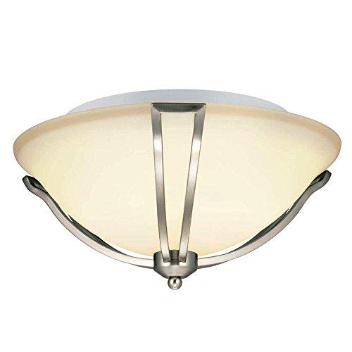 Gambit 3-Light Flush-Mount Satin Nickel Ceiling Light by Hampton Bay
