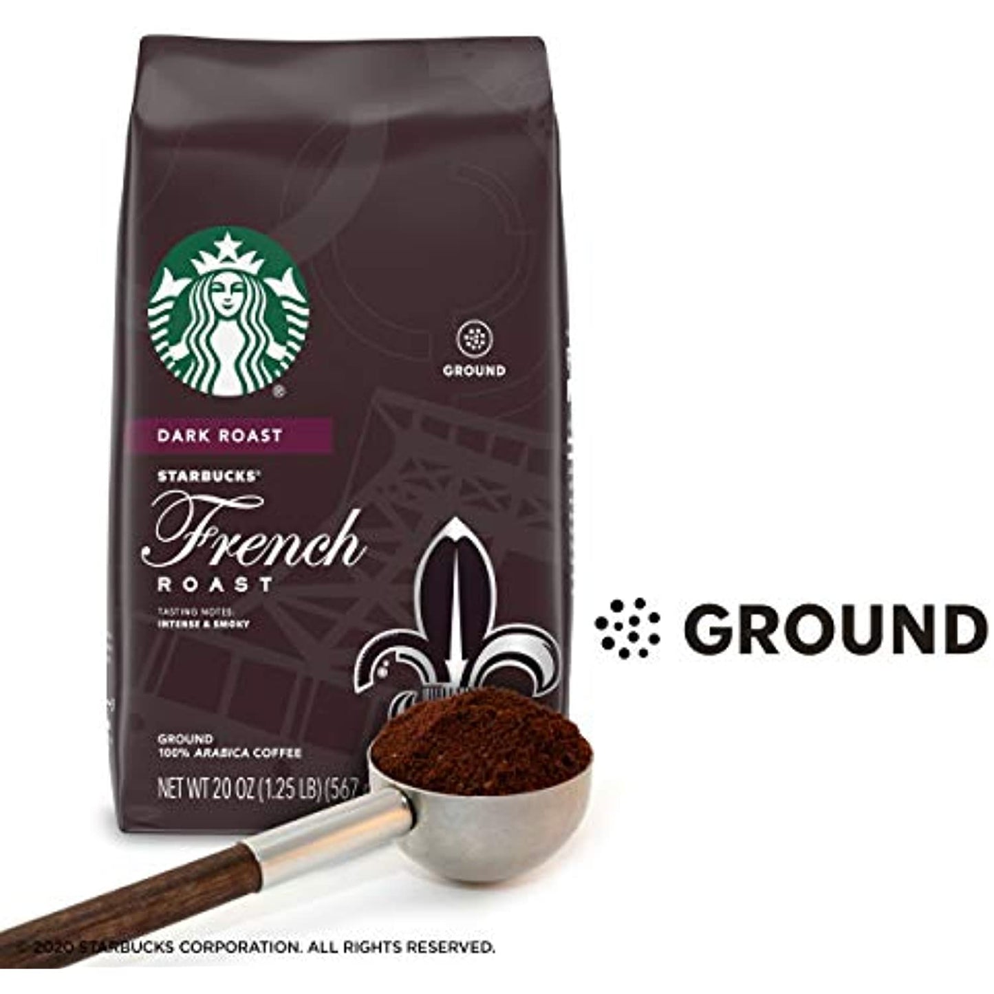 8 PACK 10 LBS Starbucks French Dark Roast Ground Best Before December 2020