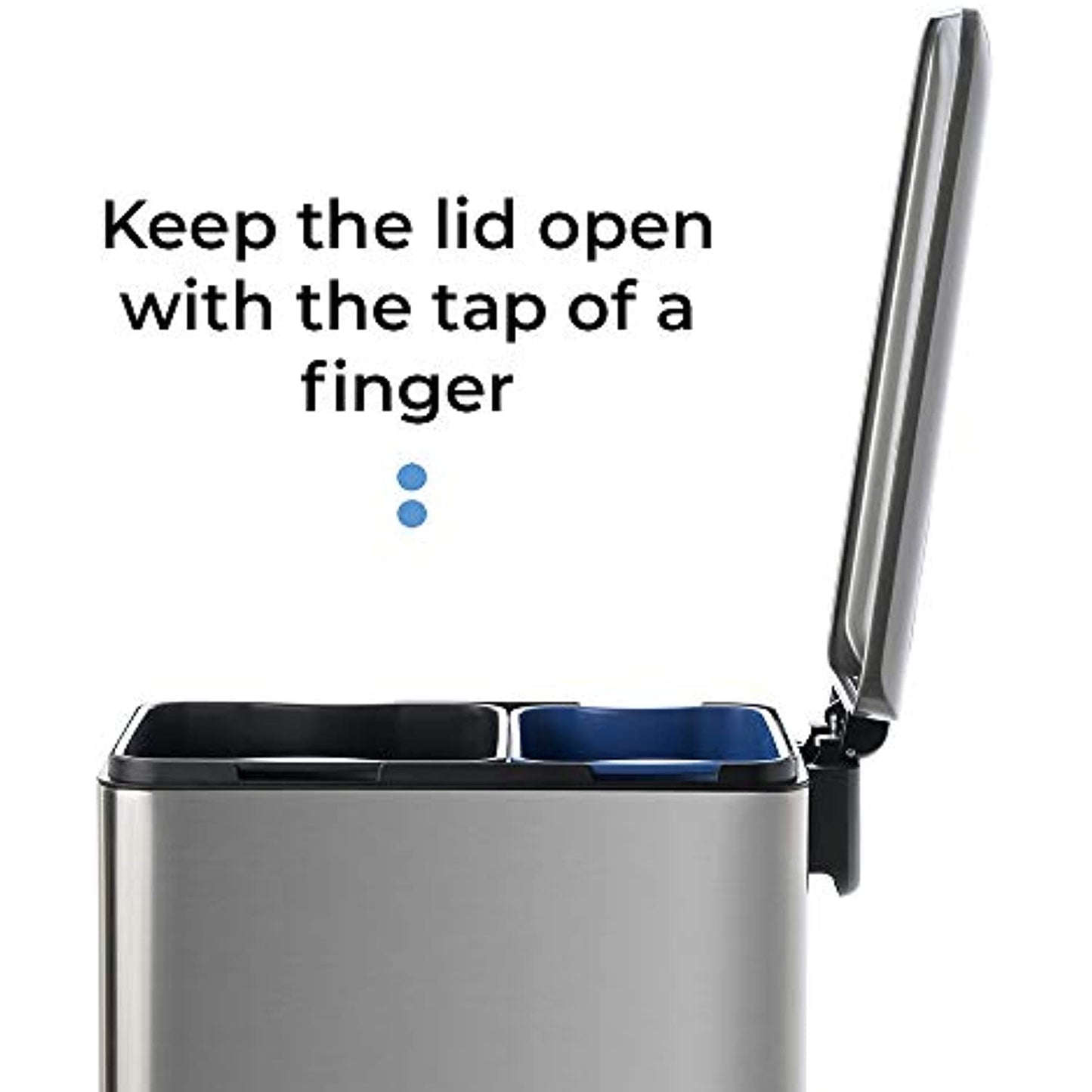 Home Zone 13 Gl Kitchen Dual Compartment Combo, Stainless Steel, 50 Lt *OPEN BOX