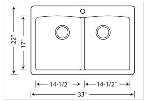 Blanco 440218 Diamond Double-Basin Drop-In or Undermount Granite Kitchen Sink