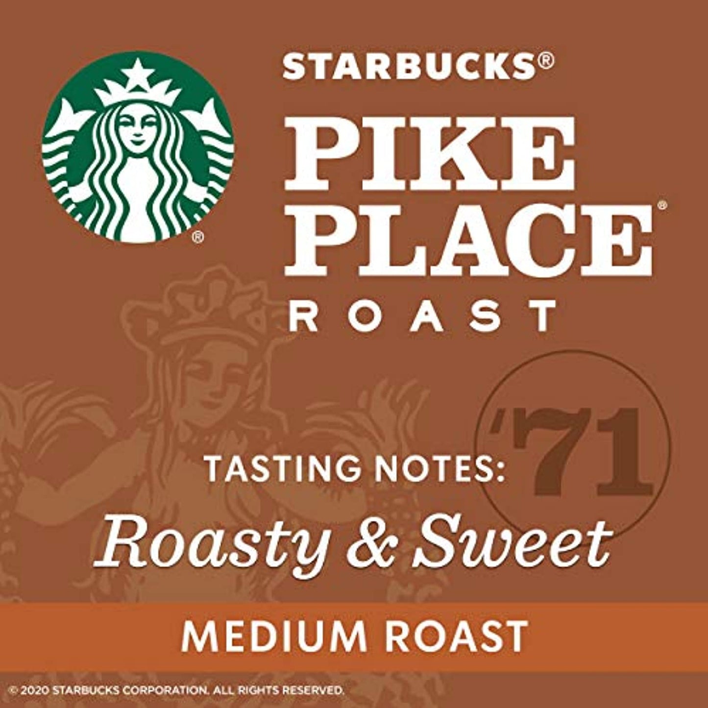 Starbucks Pike Place 128 Count K Cups Coffee Pods for Keurig Best By 7/2020