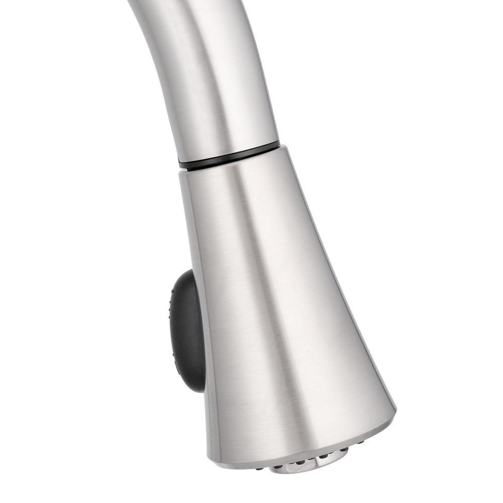 Glacier Bay Market Single-Handle Pull-Down Sprayer Kitchen Faucet in Stainless Steel,Small