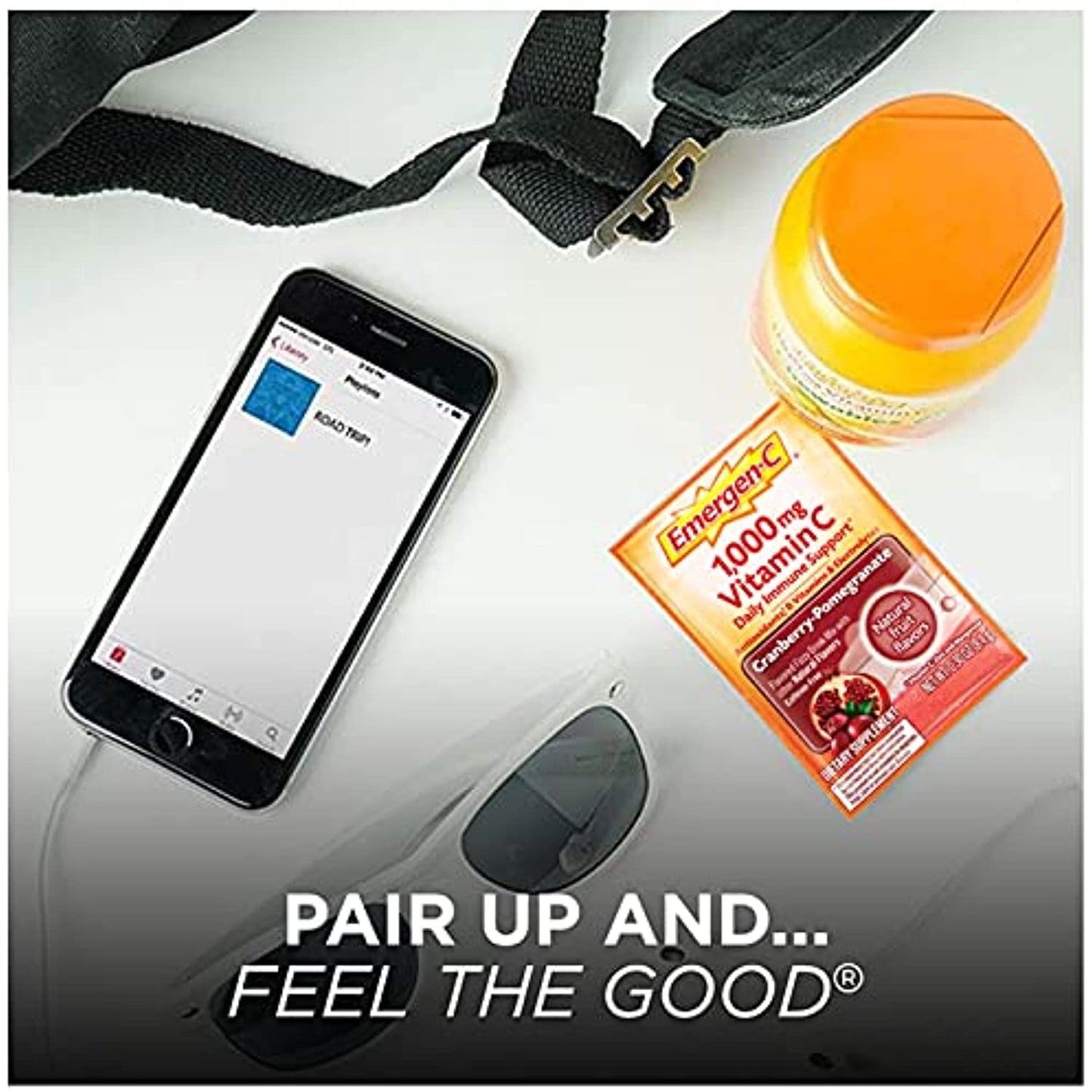 Emergen-C Chewable Vitamin C 1000mg, With B Vitamins And Antioxidants Tablet (40 Count, Orange Blast Flavor), Dietary Supplement