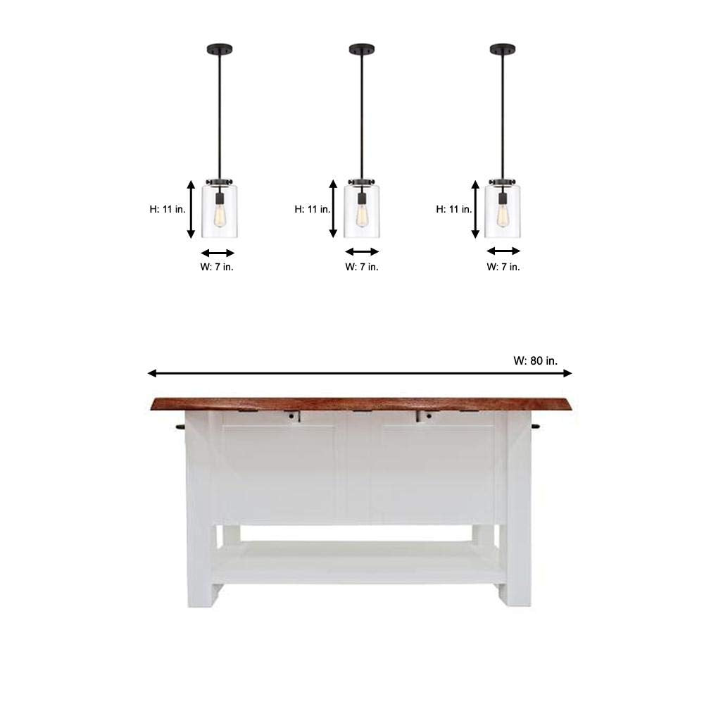 Home Decorators Collection 1-Light Oil Rubbed Bronze Mini Pendant with Clear Glass Shade