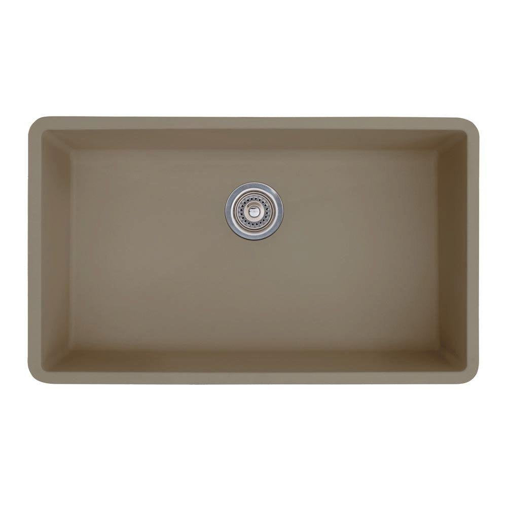 Blanco 441297 Précis Super Single Bowl Sink, Truffle
