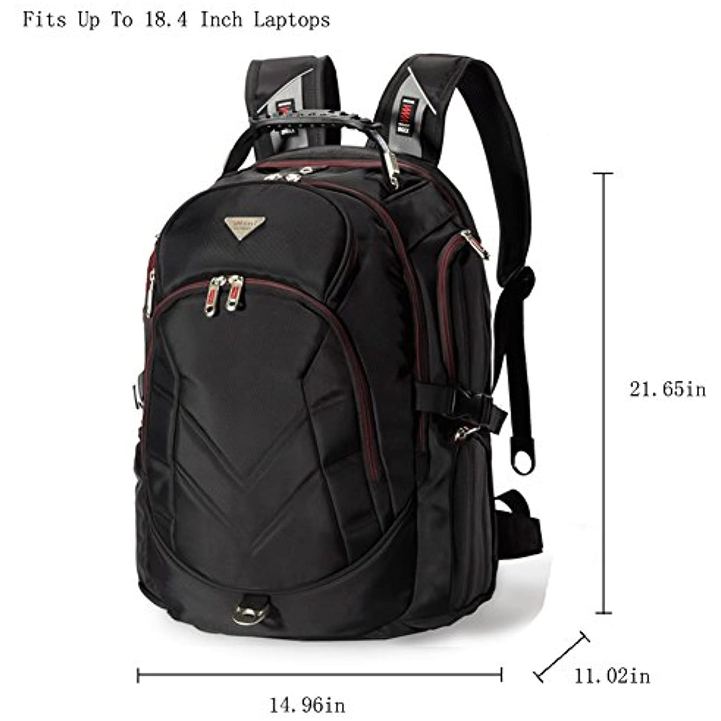 Bonvince 18.4" Laptop Backpack Fits Up to 18.4" Gamer Laptops Black