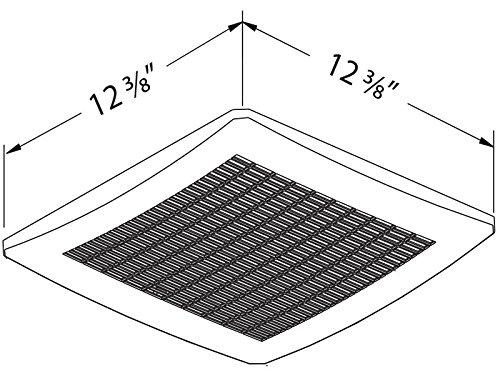 Delta BreezSignature VFB25ADH 110 CFM Exhaust Bath Fan with Humidity Sensor