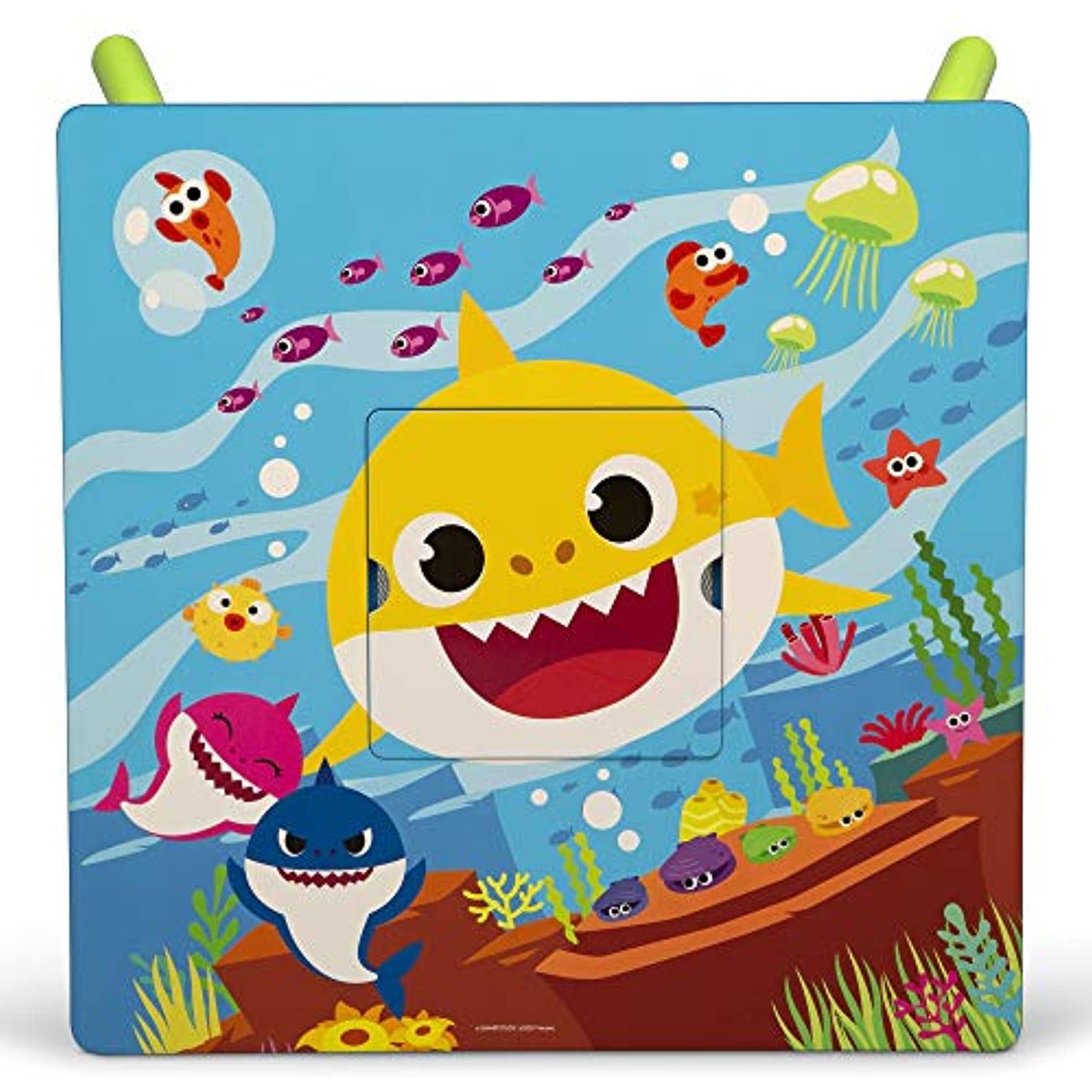 Baby Shark Kids Table and Chair Set with Storage (2 Chairs Included) OPEN BOX