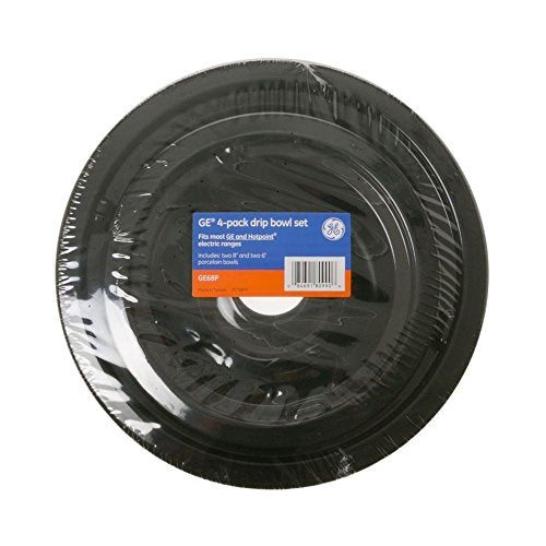 Drip Bowl Set by GE Appliances - Brand New 2 each 6"/ 8" (4 pack)