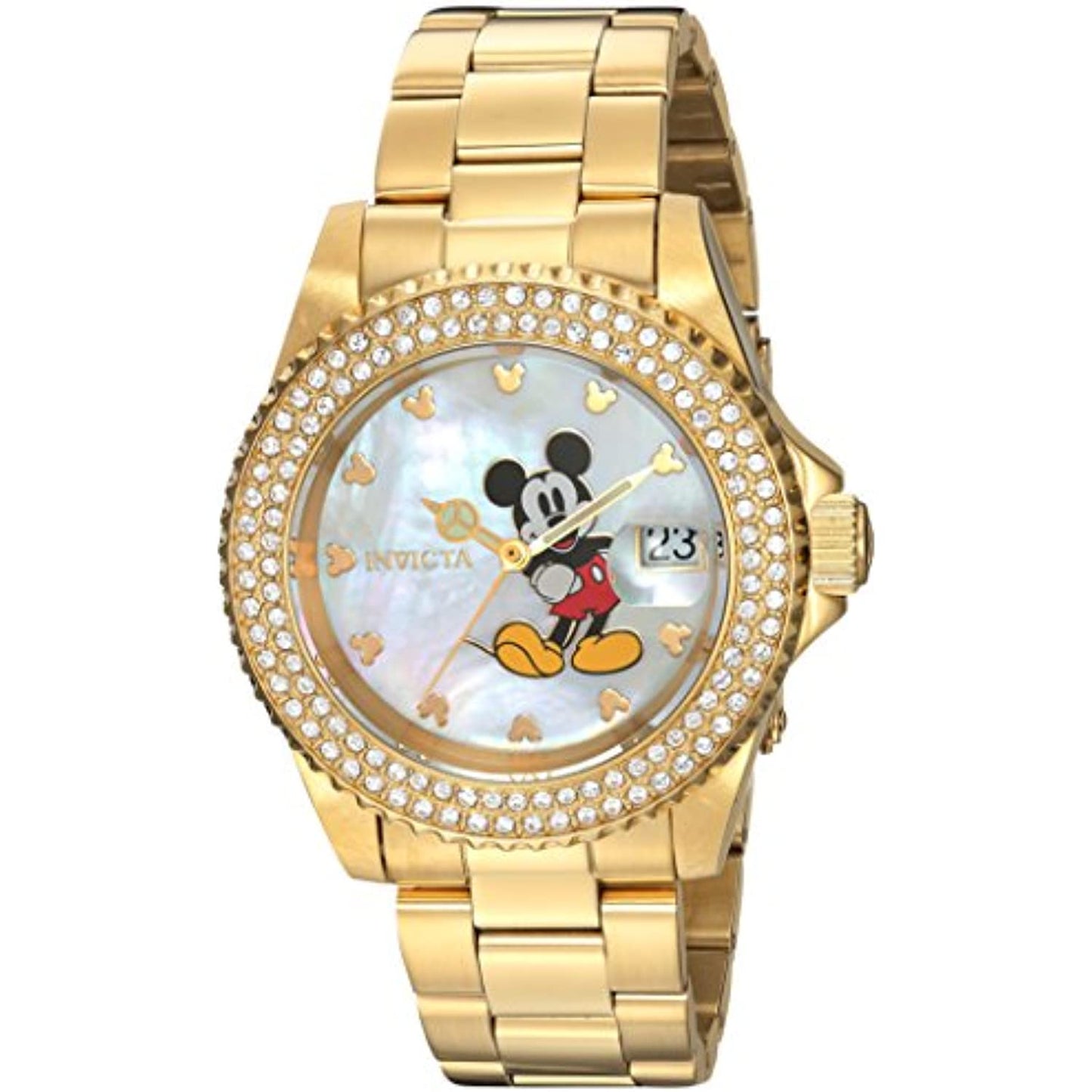 Invicta Mickey Mouse Women's 24751 Disney Limited Edition Quartz Gold READ DESC