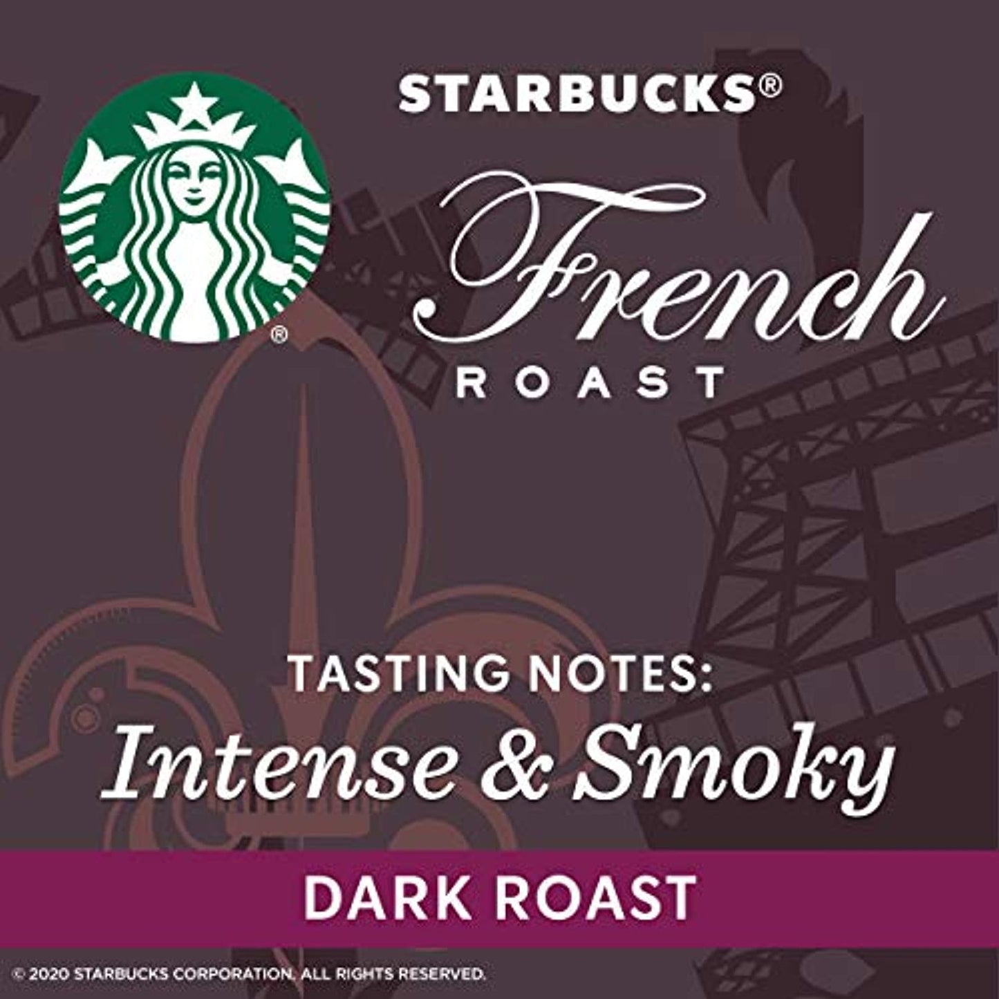 8 PACK 10 LBS Starbucks French Dark Roast Ground Best Before December 2020