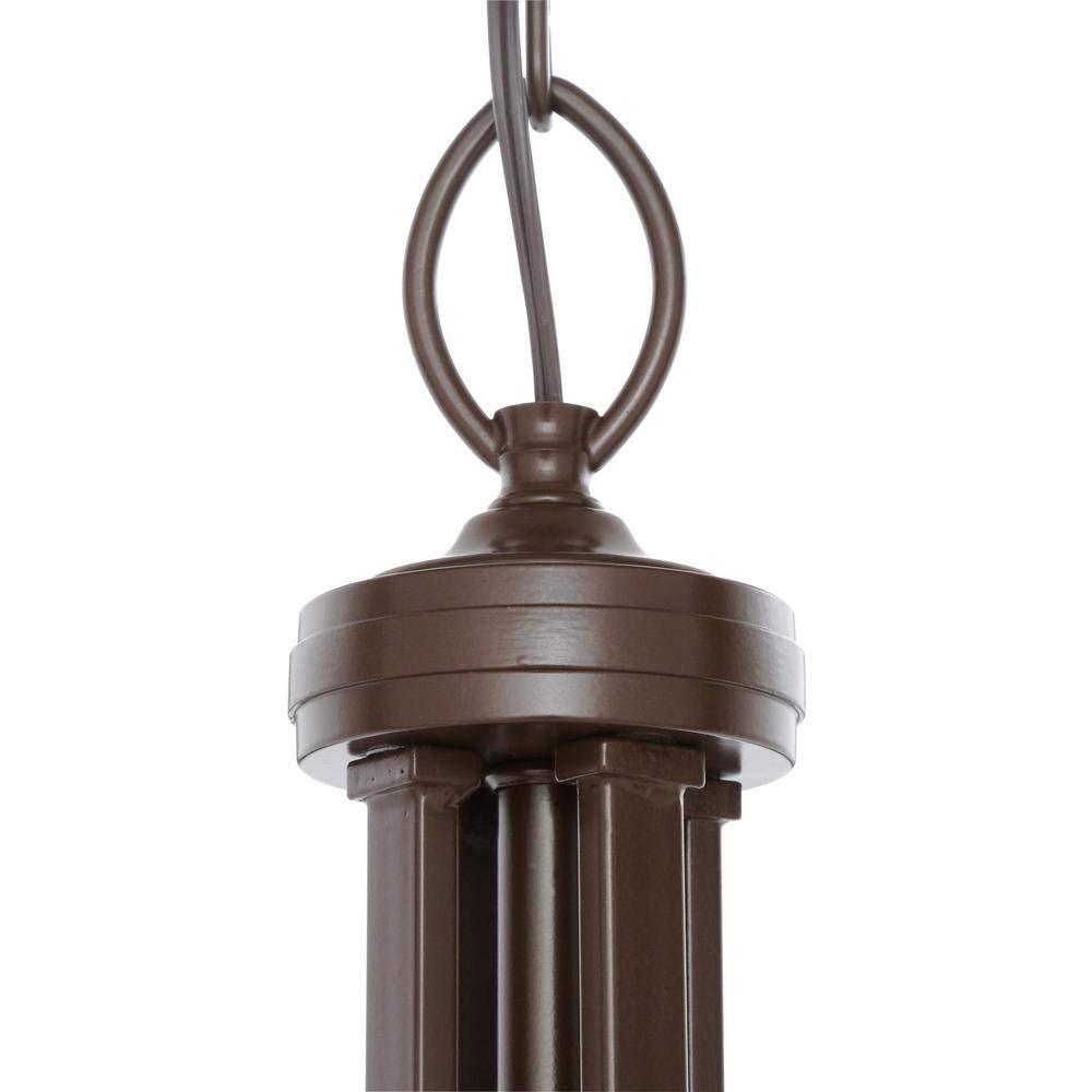 3-Light Bronze Organza Pendant