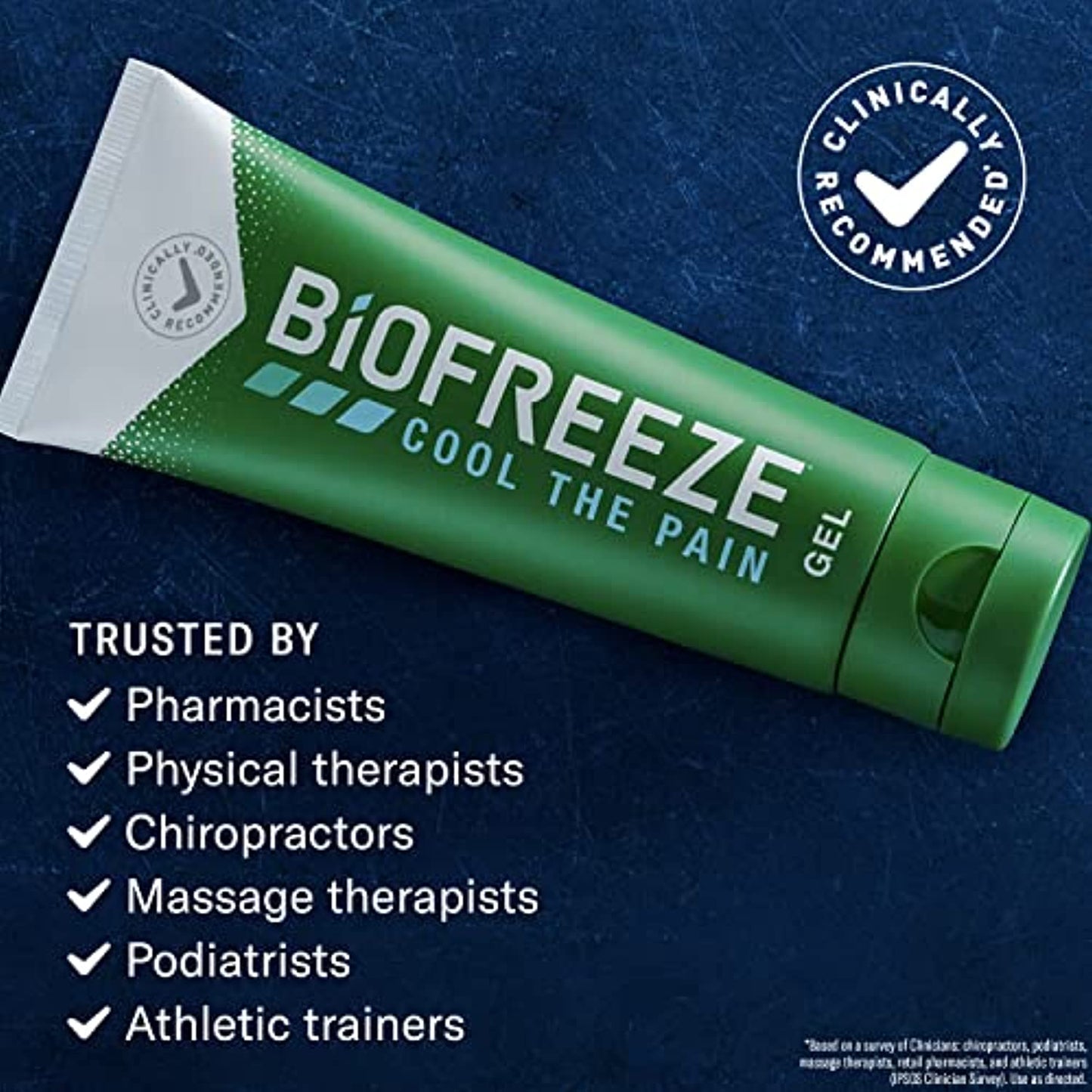 Biofreeze Pain Relief Gel, 3 oz. Tube (Pack of 3) FRESH EXP 1/2025