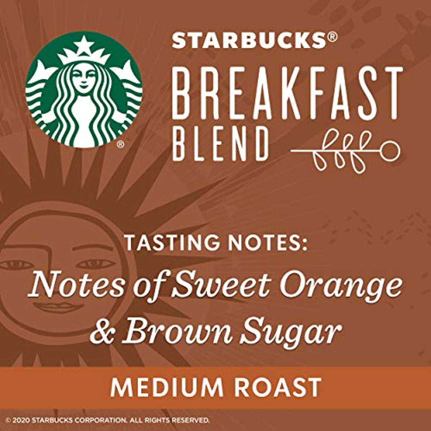 6 PACK Starbucks Breakfast Medium Roast Whole Bean Coffee Best By August 2020