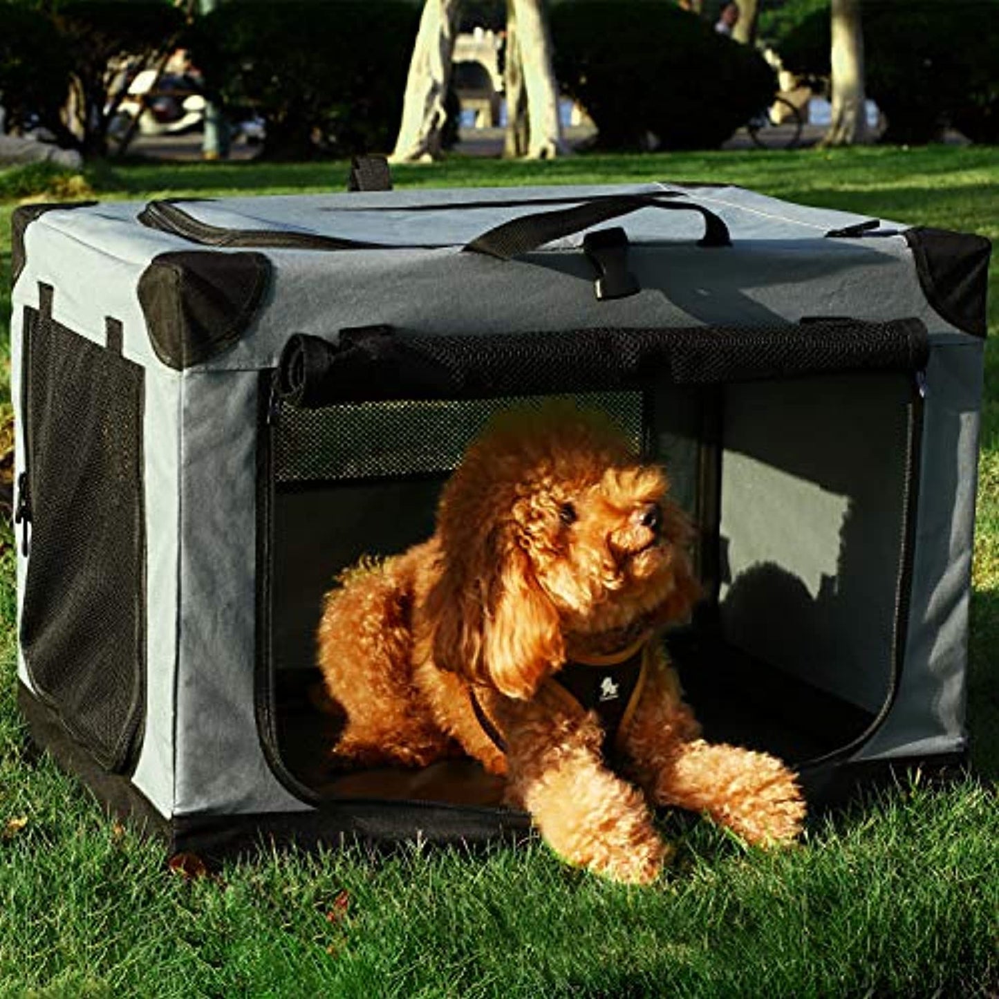 Akinerri Folding Soft Dog Pet Crate Kennel (*OPEN BOX*)