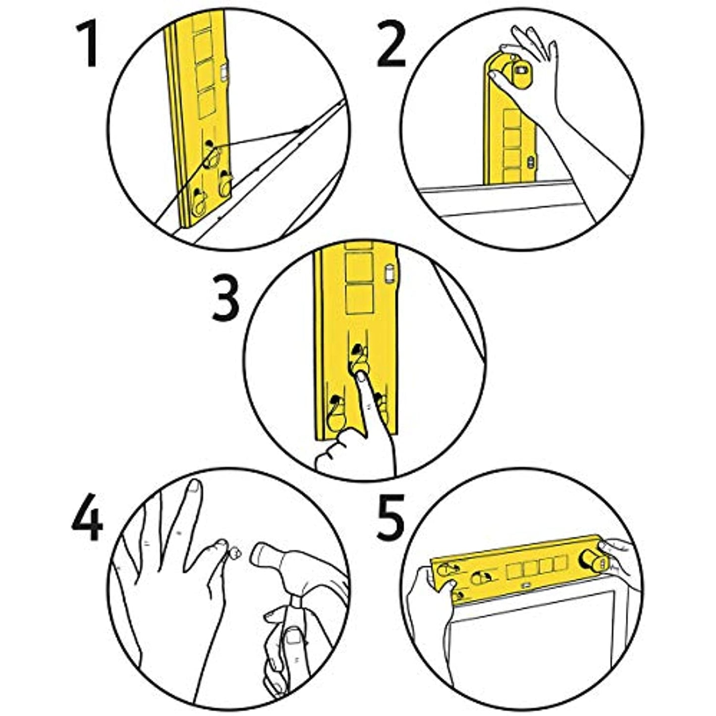 Under the Roof Decorating 5-100 Picture Hanging Tool, Yellow
