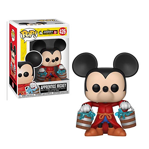 Funko Pop Disney: Mickey's 90Th Apprentice Mickey Figure, DENTED OPEN BOX