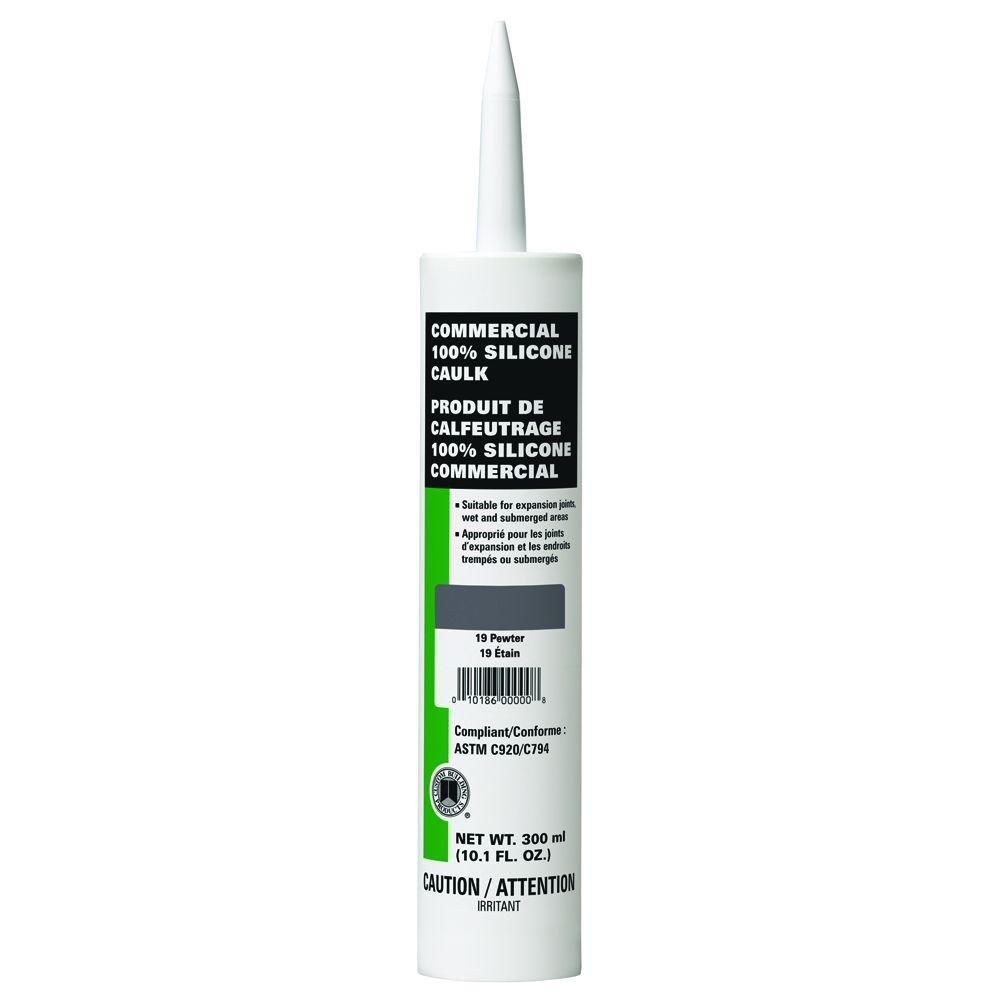Commercial #19 Pewter 10.1 oz. Silicone Caulk
