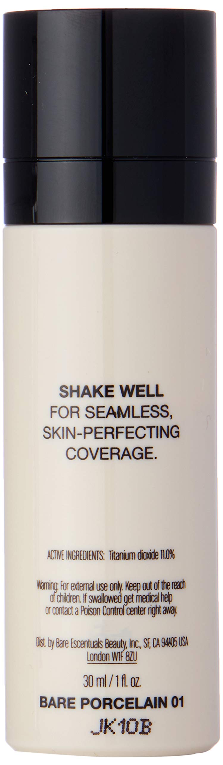 bareMinerals bareSkin Pure Brightening Serum Foundation SPF 20, Bare Porcelain 01, 1 Ounce
