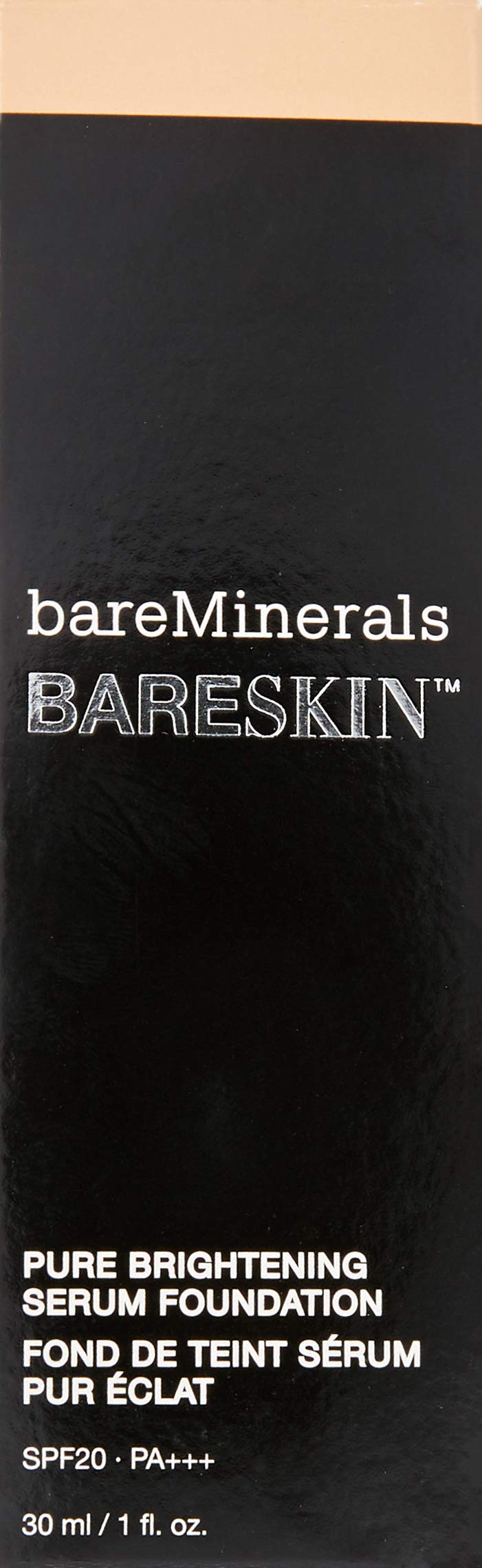 BareMinerals bareSkin Liquid Foundation and Pure Brightening Serum, SPF 20, Bare Shell 02, 1 Ounce