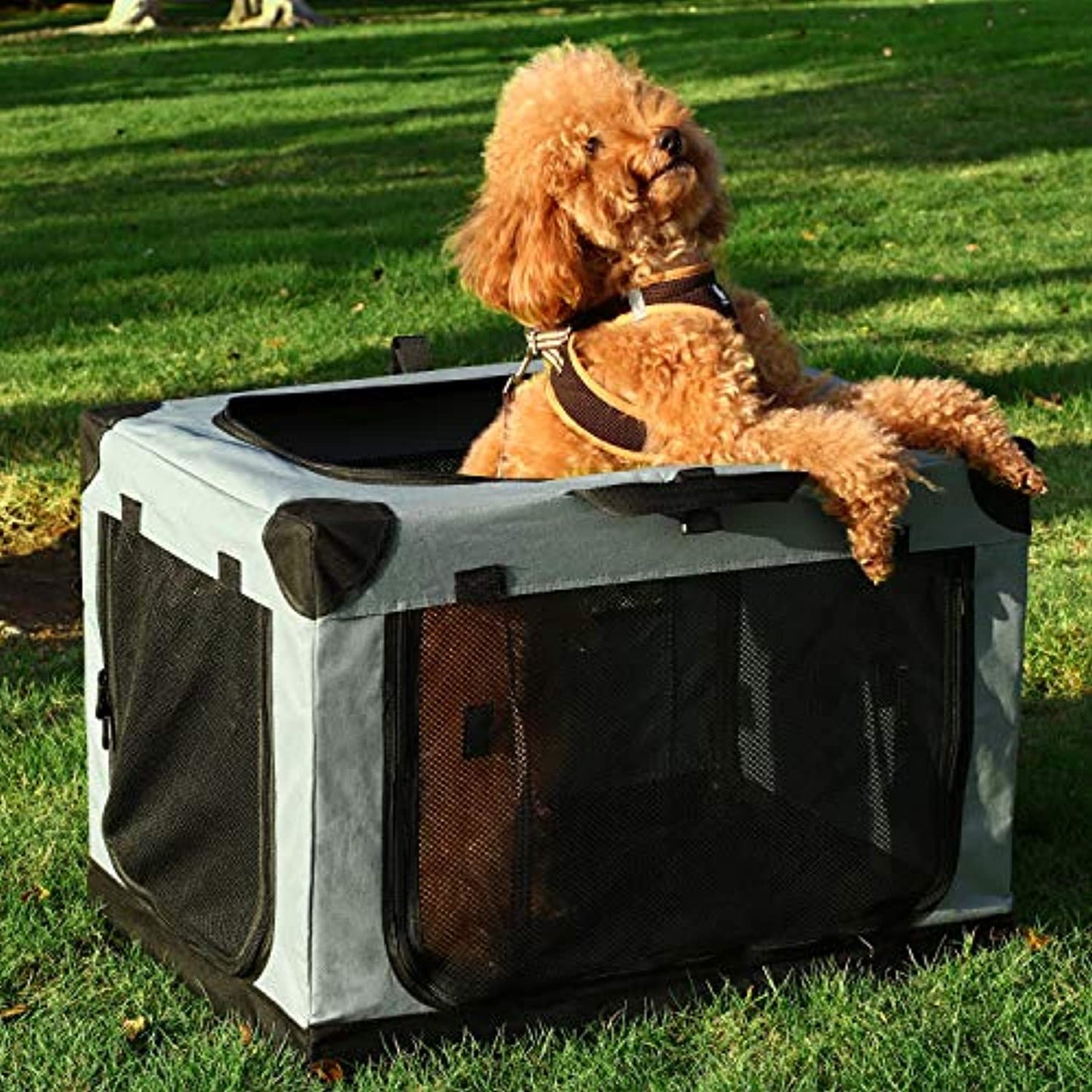 Akinerri Folding Soft Dog Pet Crate Kennel (*OPEN BOX*)